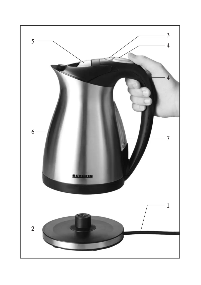 Page n°1 - Manuel utilisateur Severin WK 3325