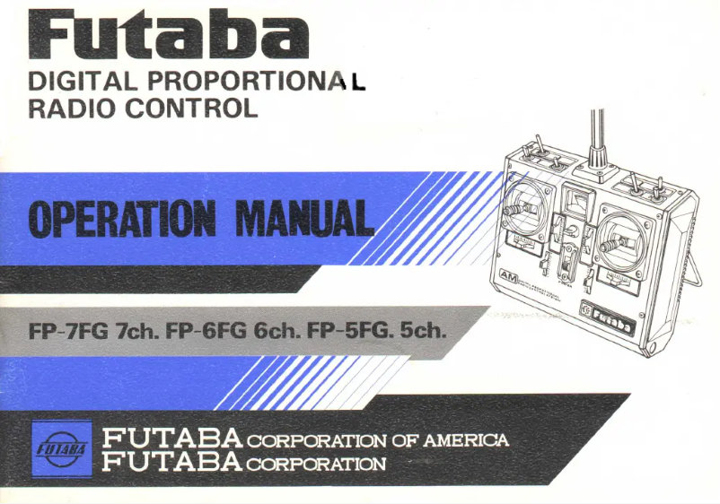 Page 1 de la notice Manuel utilisateur Futaba FP6FG