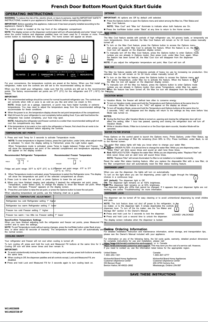 Image de la première page du manuel de l'appareil KRMF706ESS