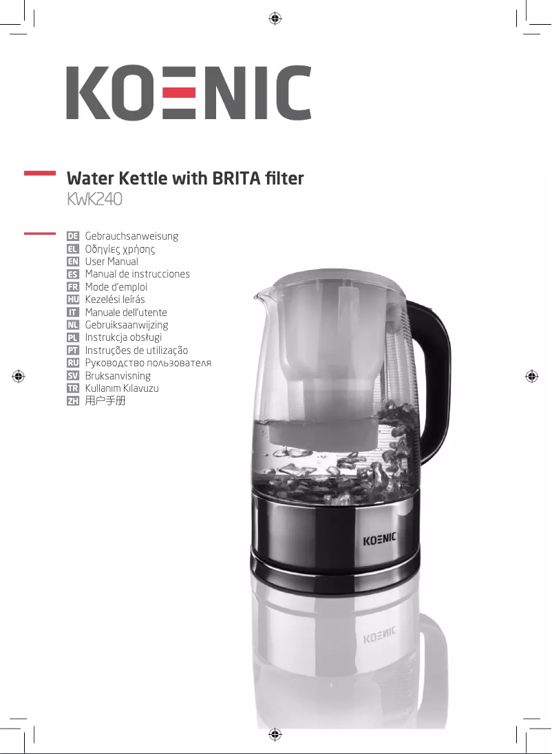 Page 1 de la notice Manuel utilisateur Koenic KWK240
