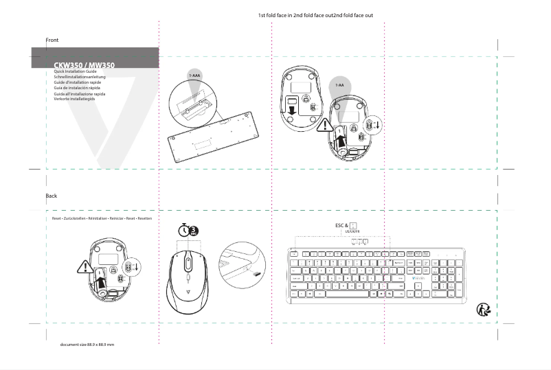 Page 1 de la notice Manuel utilisateur V7 CKW350