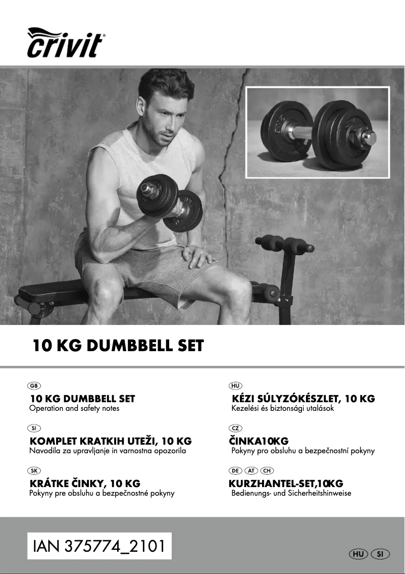 Page n°1 - Manuel utilisateur Crivit IAN 375774