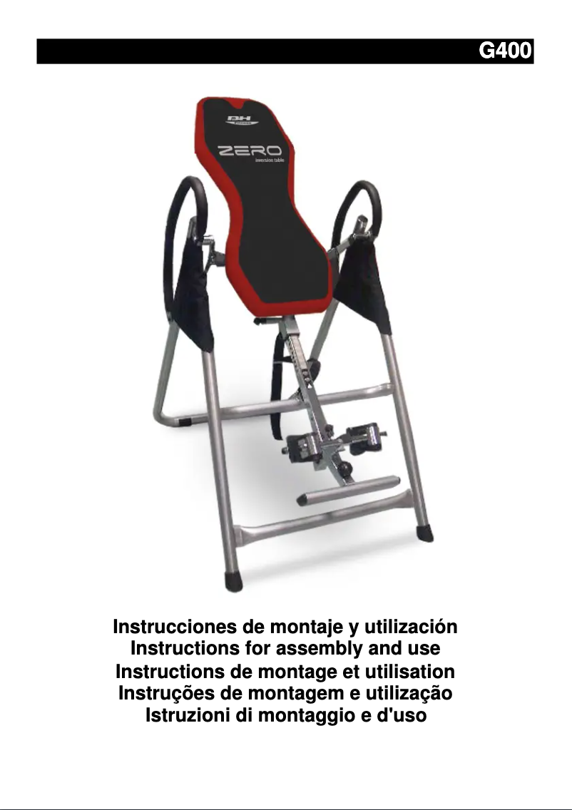 Página 1 del manual Manual de usuario BH Fitness Zero G400