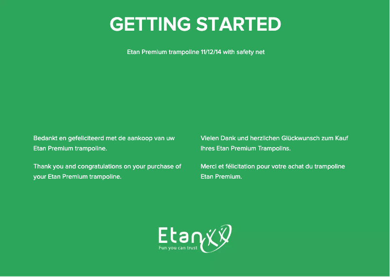 Página 1 del manual Manual de usuario Etan Premium Gold 12 Combi Deluxe