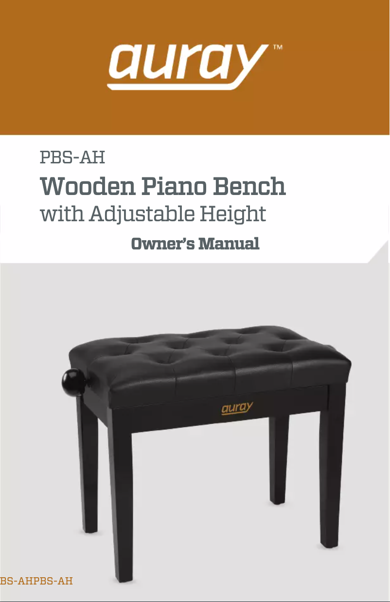 Page 1 de la notice Manuel utilisateur Auray PBS-AH