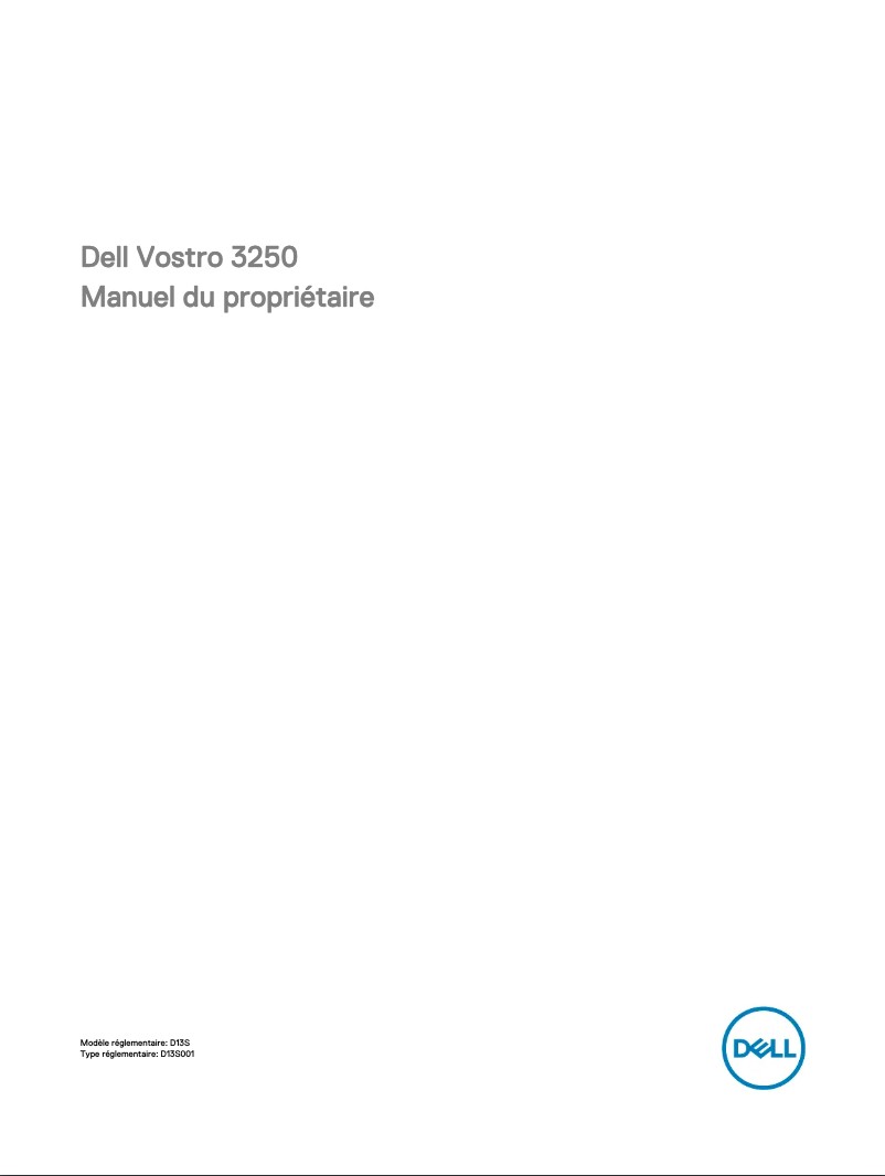 Page 1 de la notice Manuel utilisateur Dell Vostro 3650