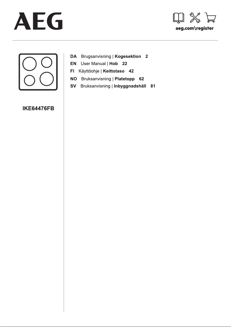 Image de la première page du manuel de l'appareil IKE64476FB