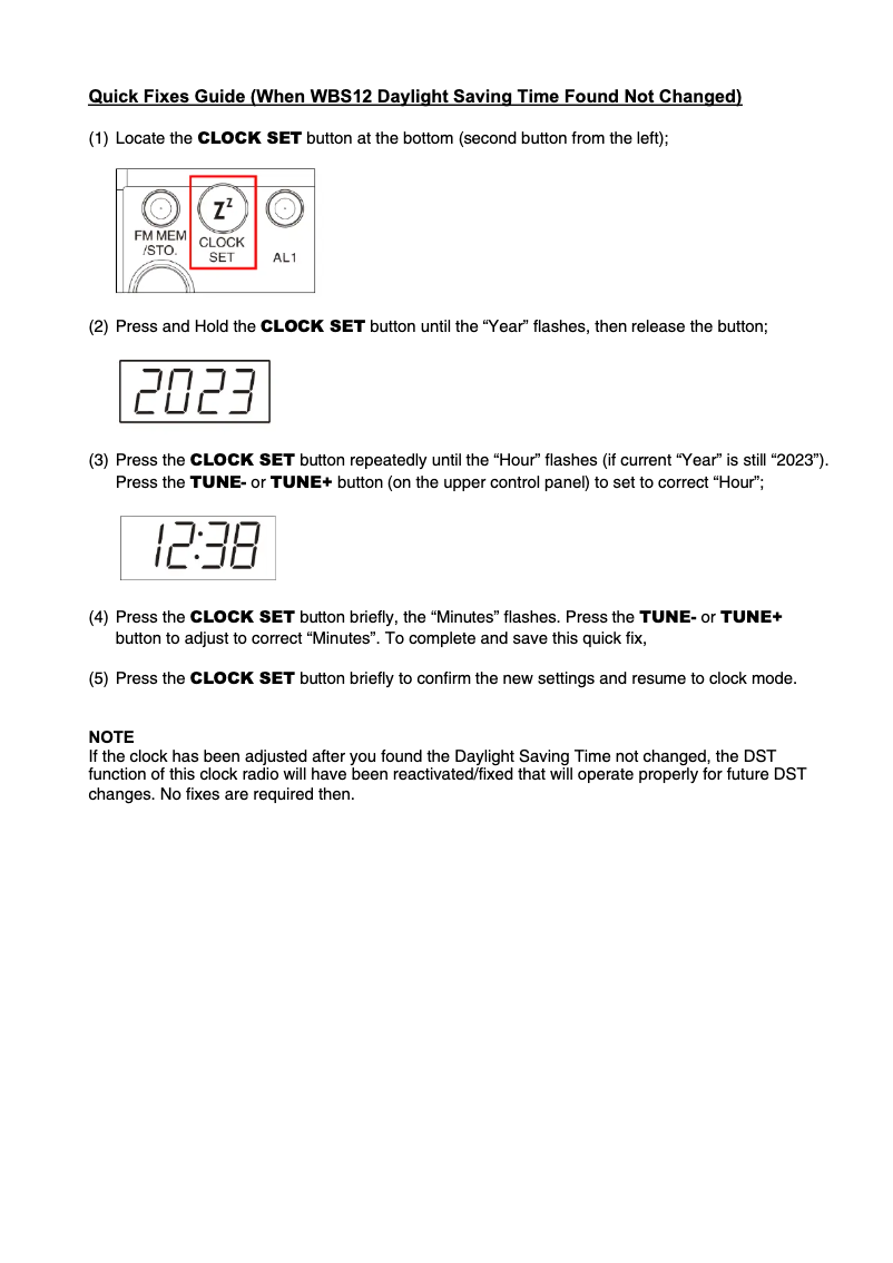 Page 1 de la notice Guide de démarrage rapide Emerson WBS12