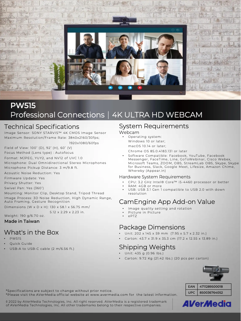 Image de la première page du manuel de l'appareil PW515