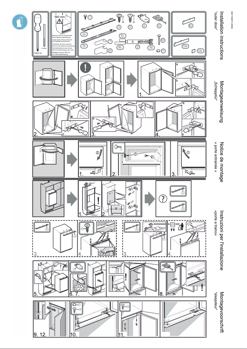 Page 1 de la notice Instructions / montage Constructa CK642KF0