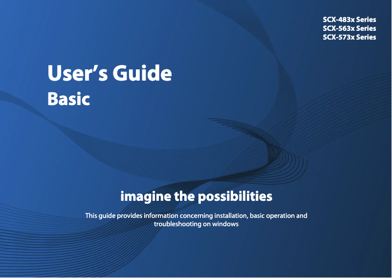 Page n°1 - Manuel utilisateur Samsung SCX-5739FW