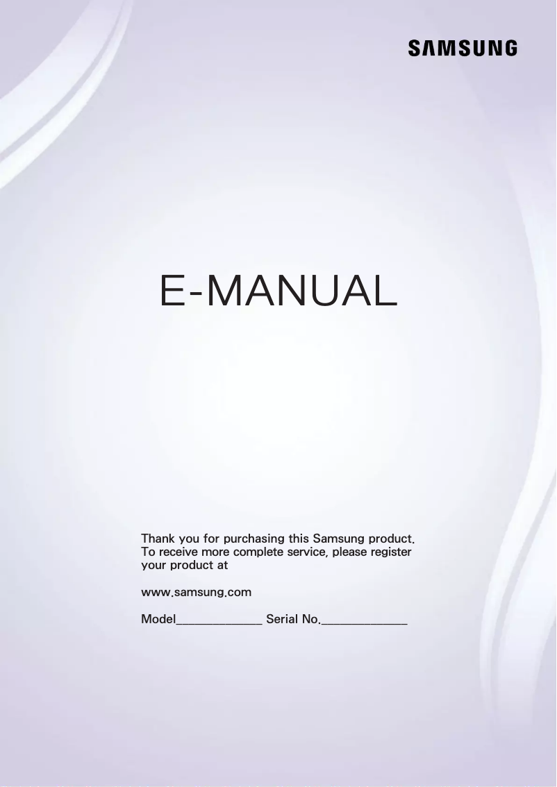 Page 1 de la notice Manuel utilisateur Samsung UN65HU8500F