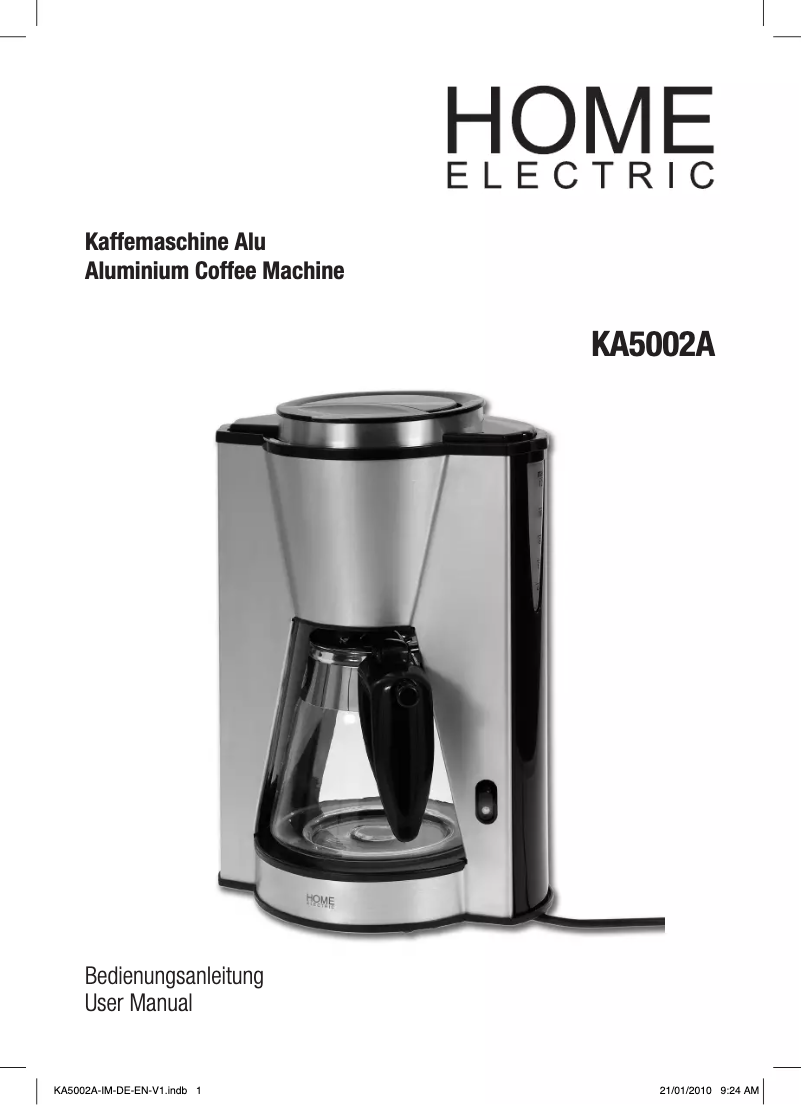 Page n°1 - Manuel utilisateur Home Electric KA5002A