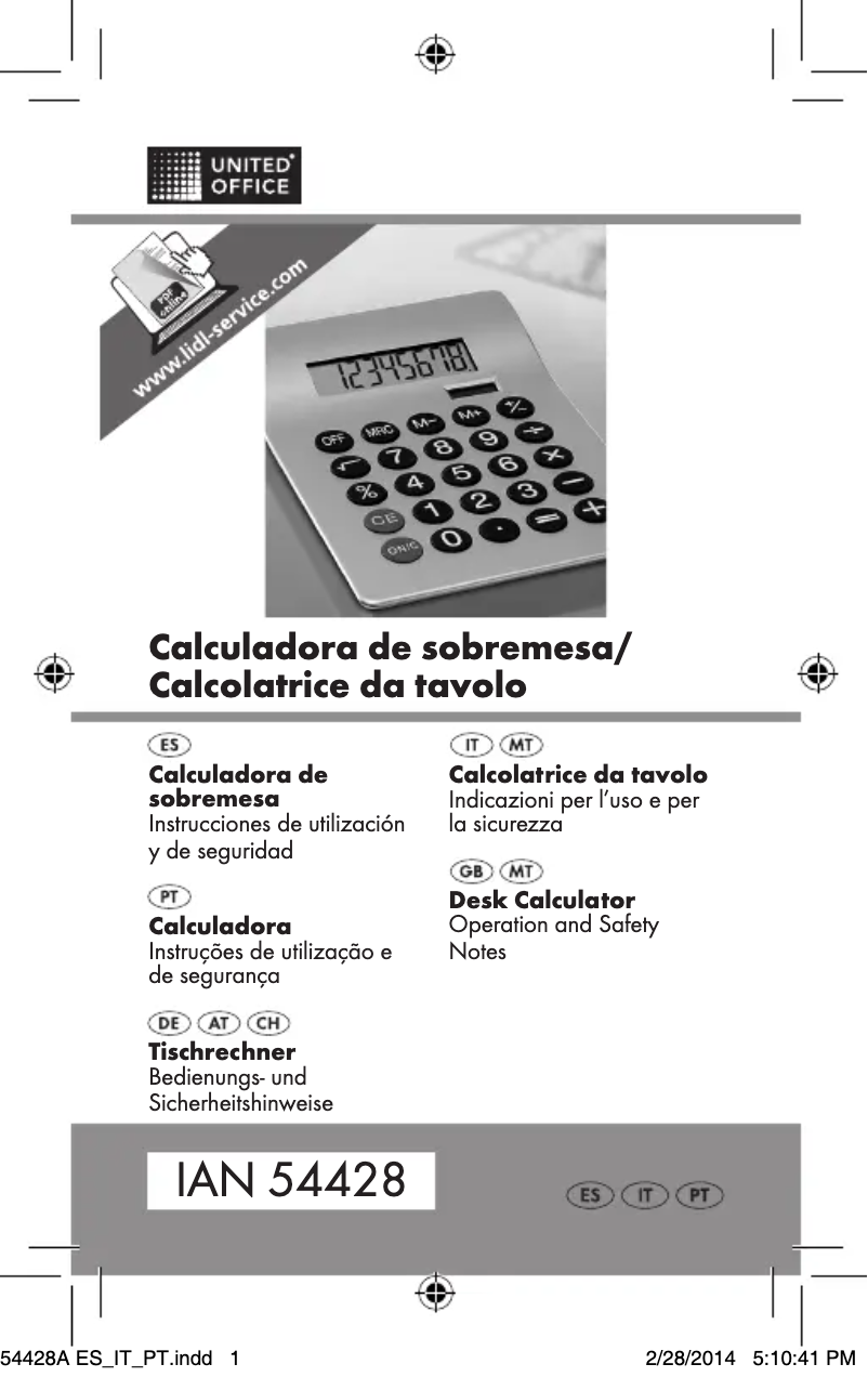 Image de la première page du manuel de l'appareil LCD−212