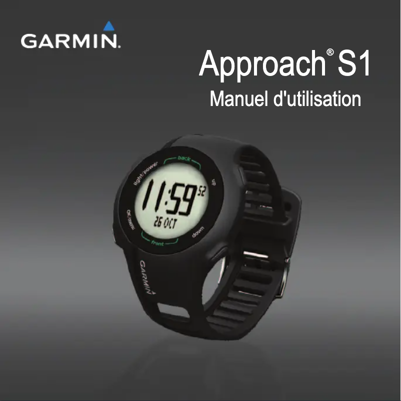 Página 1 del manual Manual de usuario Garmin Approach S1