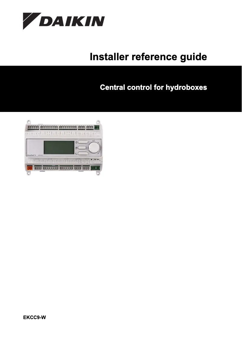 Image de la première page du manuel de l'appareil EKCC9