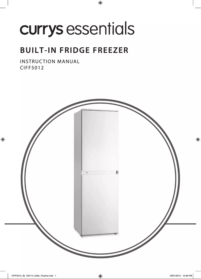 Page n°1 - Manuel utilisateur Currys Essentials CIFF5012