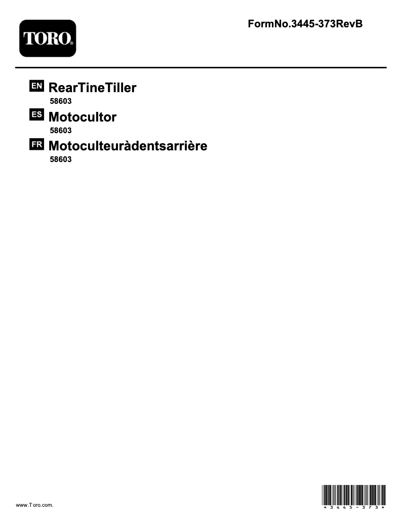 Image de la première page du manuel de l'appareil 58603