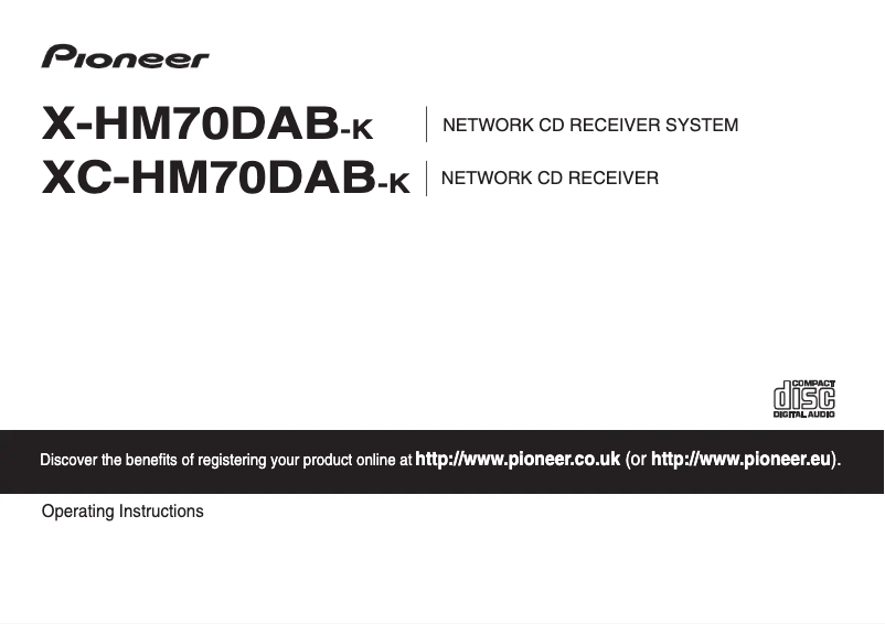 Page n°1 - Manuel utilisateur Pioneer XC-HM70DAB-K