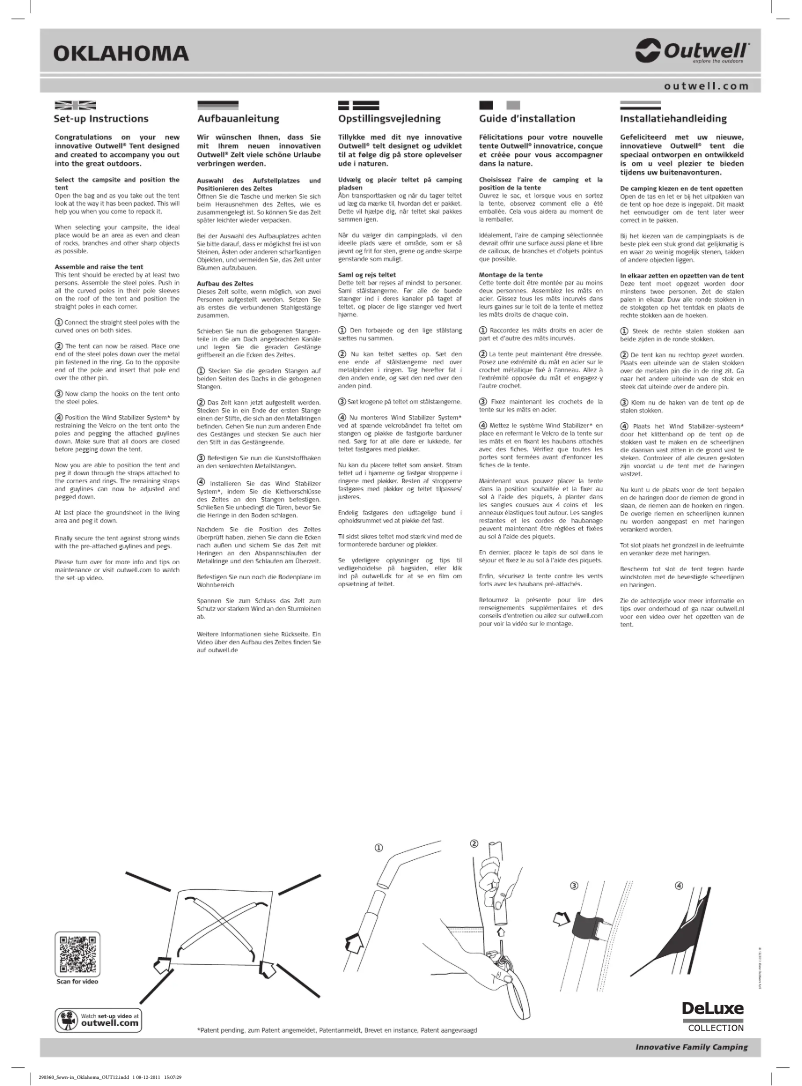 Imagen de la primera página del manual del dispositivo DeLuxe Green Oklahoma