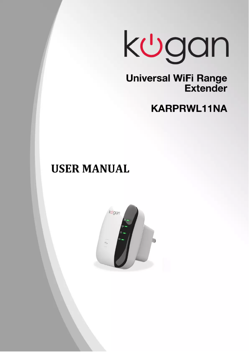 Page n°1 - Manuel utilisateur Kogan KARPRWL11NA