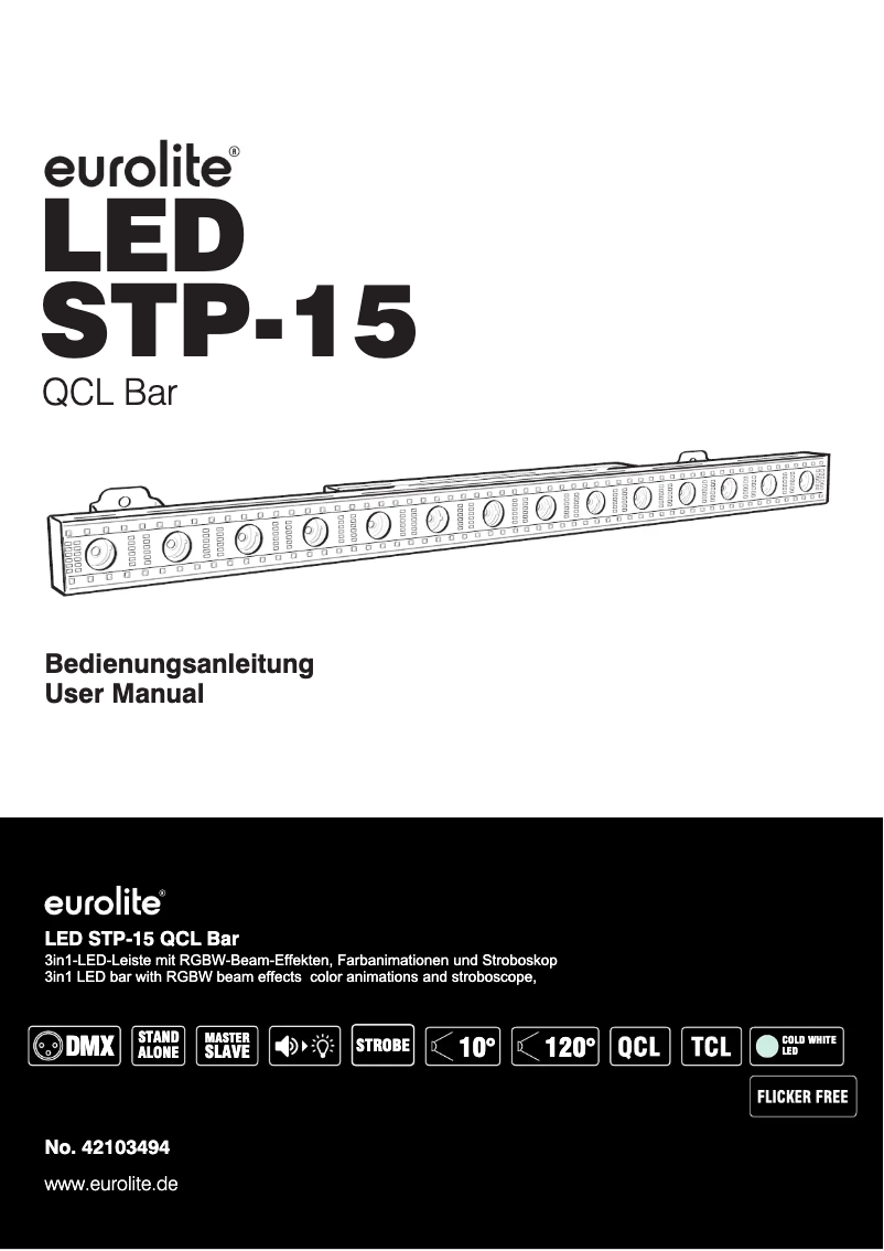 Page n°1 - Manuel utilisateur Eurolite LED STP-15