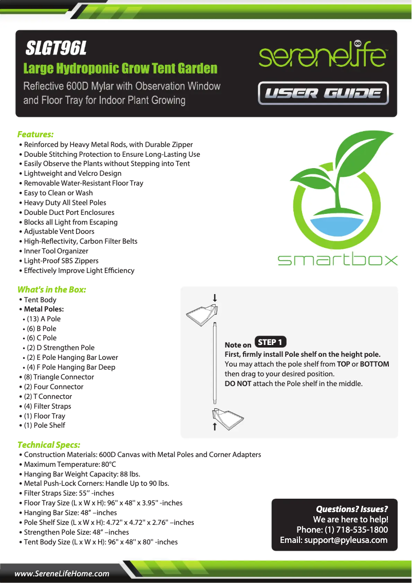 Image de la première page du manuel de l'appareil SLGT96L