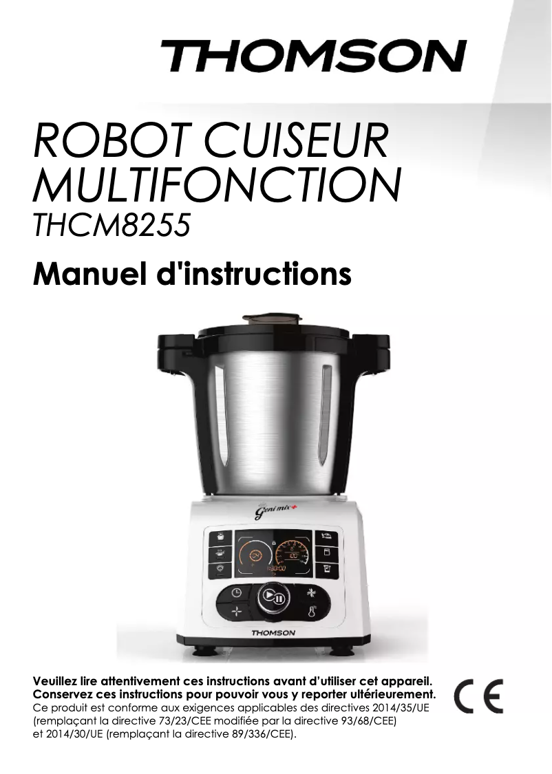 Page n°1 - Manuel utilisateur Thomson THCM8255