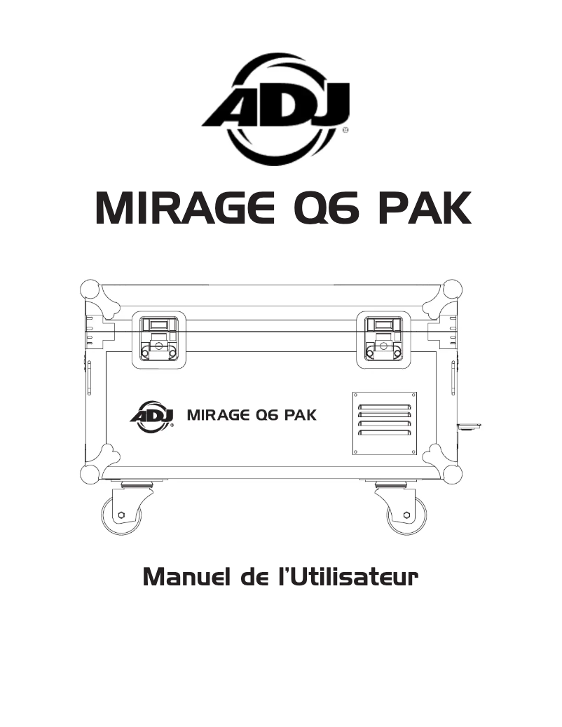 Image de la première page du manuel de l'appareil Mirage Q6 Pak