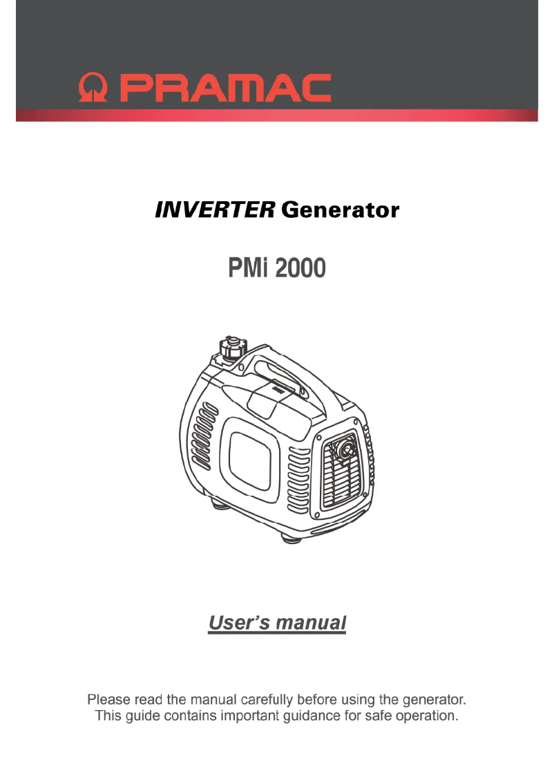 Page 1 de la notice Manuel utilisateur PRAMAC PMi 2000