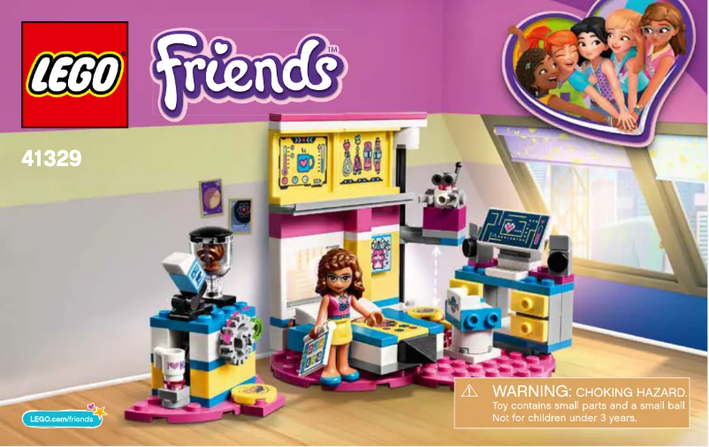 Page 1 de la notice Consignes visuelles Lego Friends 41329
