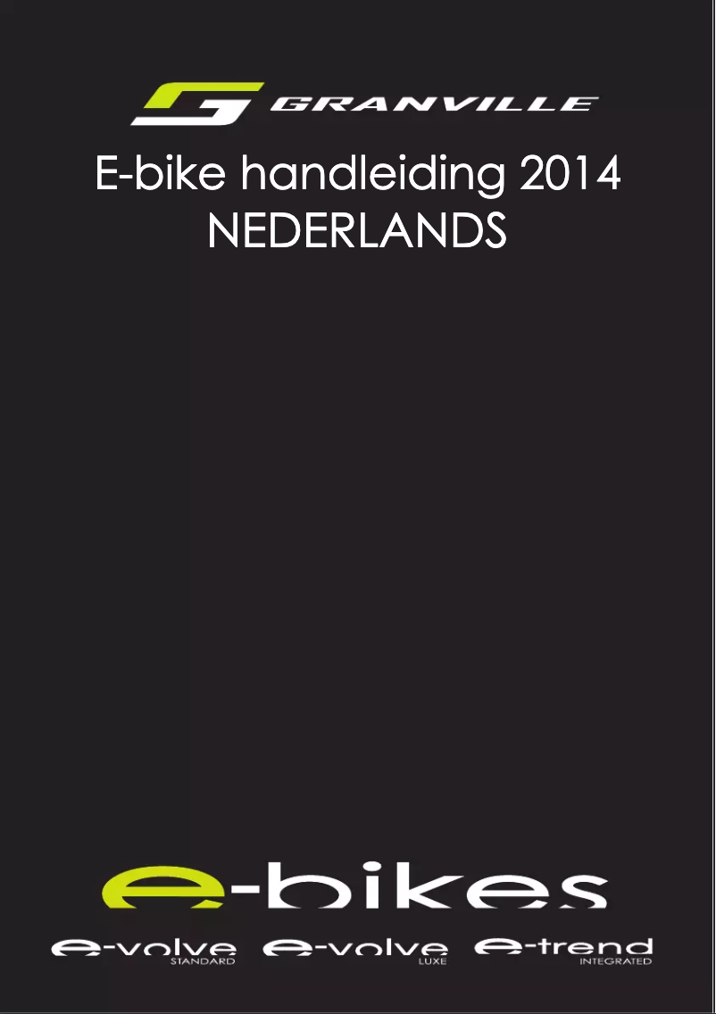 Image de la première page du manuel de l'appareil E-volve Nexus-5 Rigid