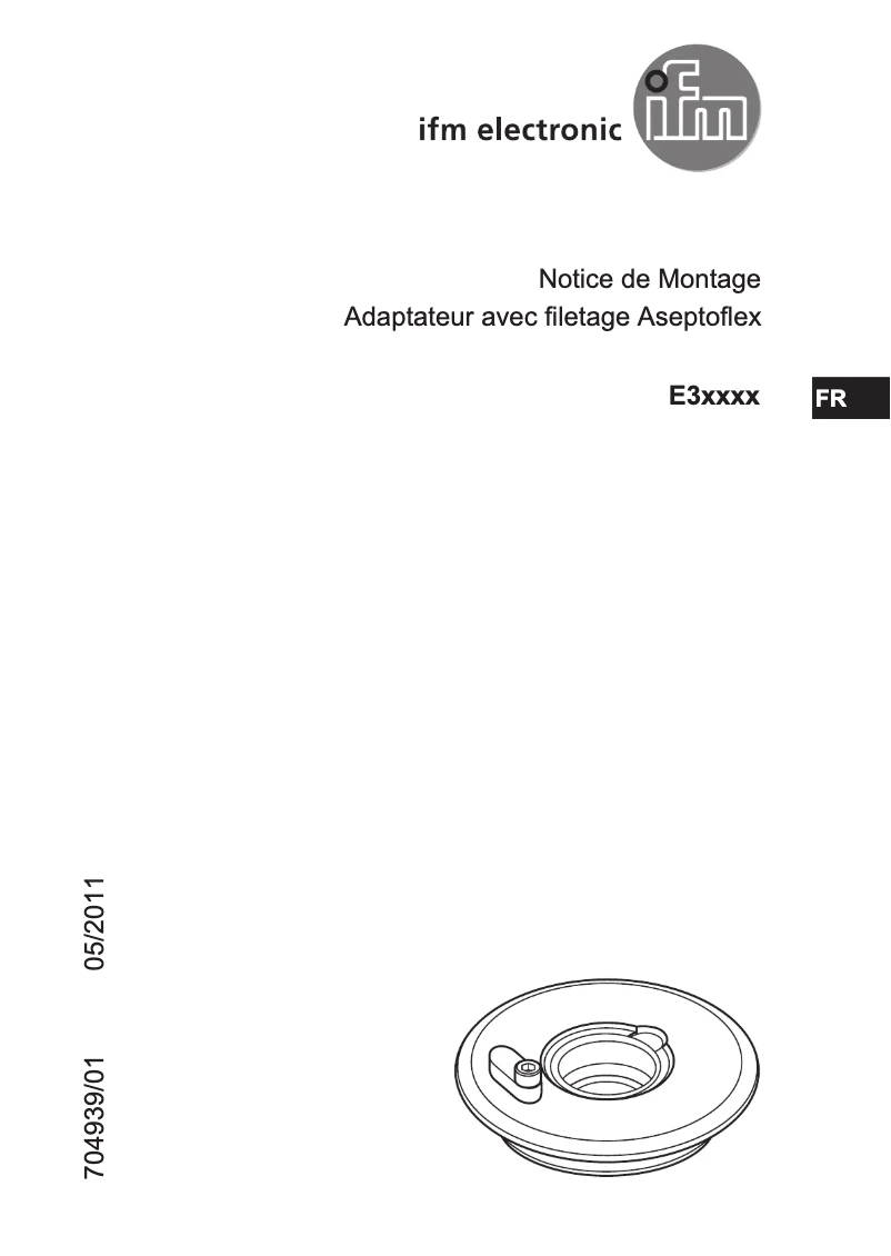 Page 1 de la notice Manuel utilisateur IFM E30086