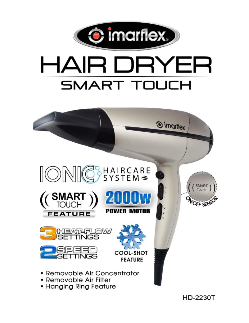 Image de la première page du manuel de l'appareil HD-2230T