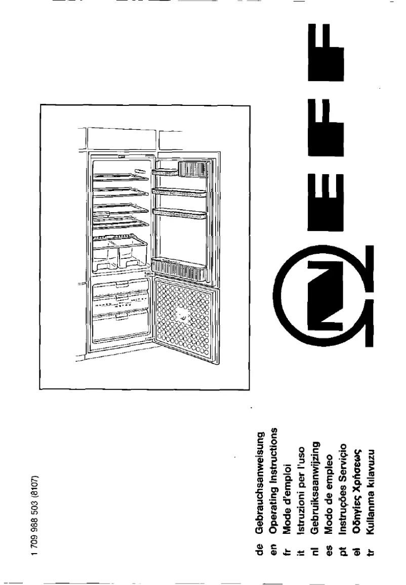 Page 1 de la notice Manuel utilisateur Neff K 4425