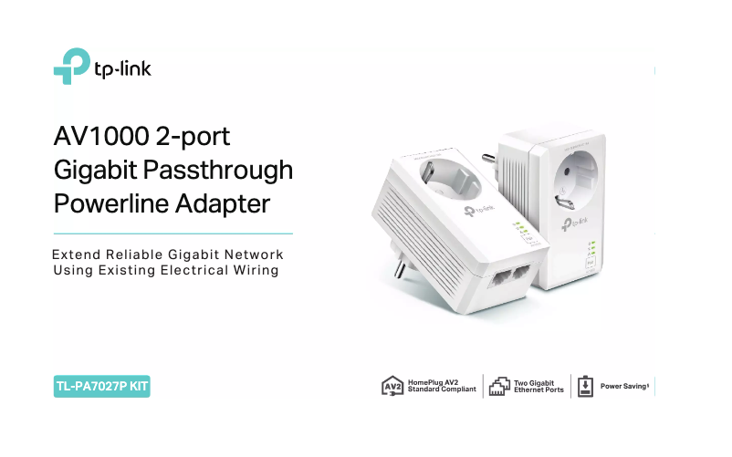 Page n°1 - Fiche technique TP-Link TL-PA7027P