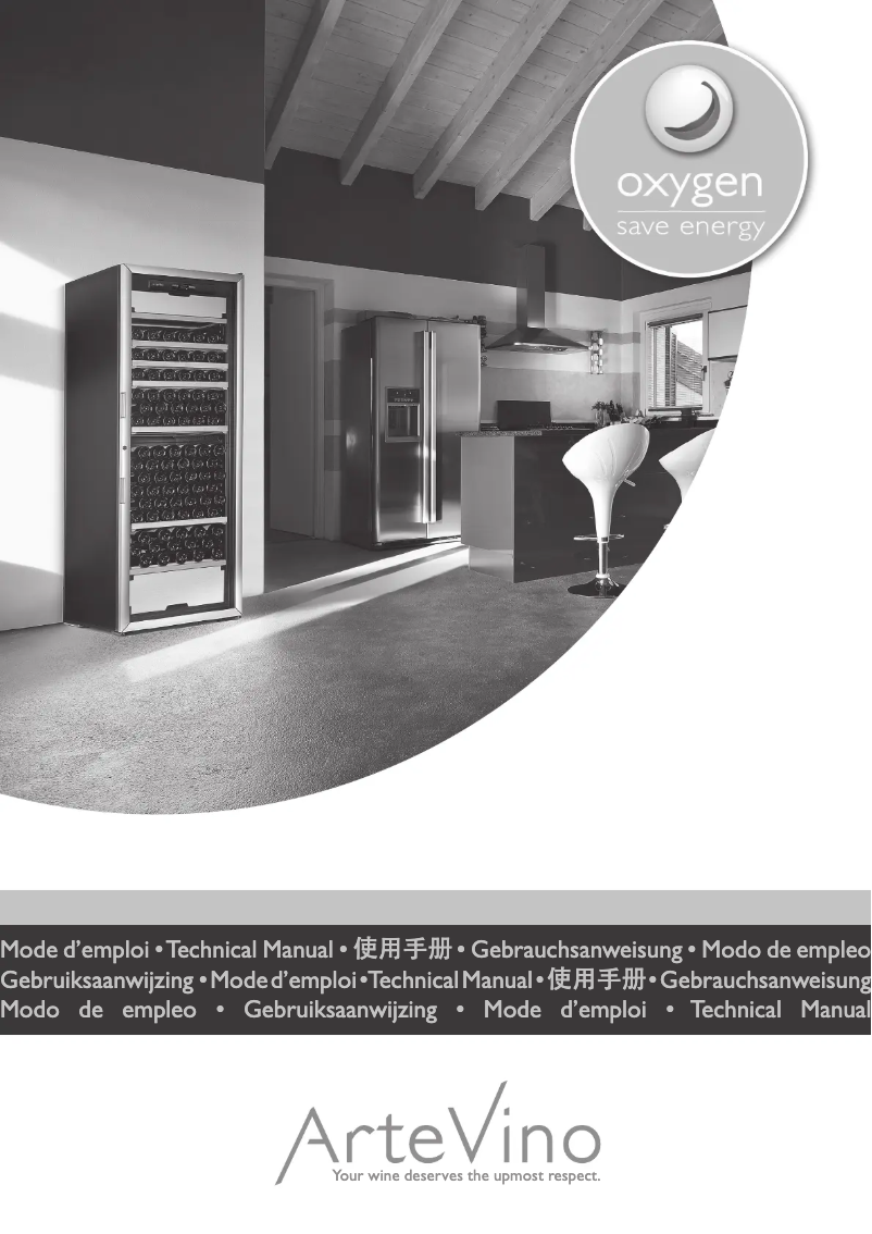Página 1 del manual Manual de usuario ArteVino OXP1T98NVSD