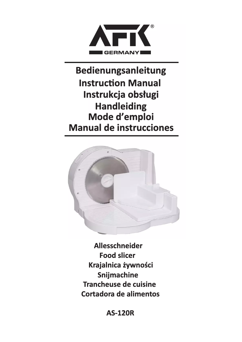 Página 1 del manual Manual de usuario AFK AS-120R