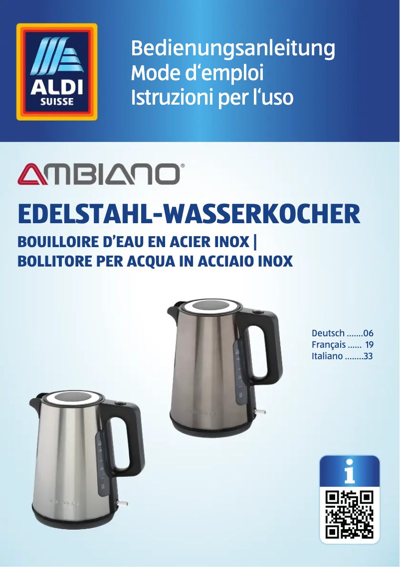 Image de la première page du manuel de l'appareil GT-WKEDS-07-CH