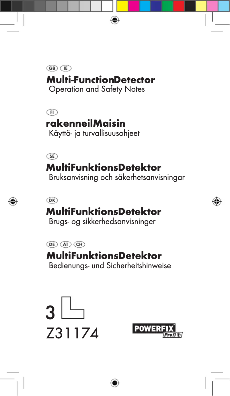 Page 1 de la notice Manuel utilisateur Powerfix Z31174