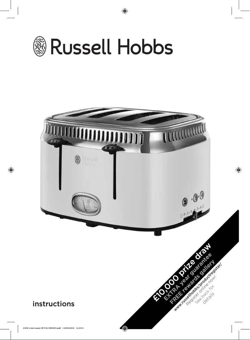 Page n°1 - Manuel utilisateur Russell Hobbs Retro 21692