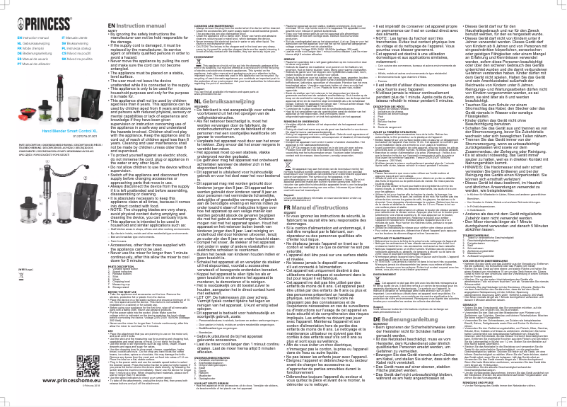 Page 1 de la notice Manuel utilisateur Princess Smart Control XL 221215