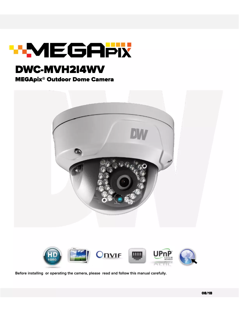 Page n°1 - Manuel utilisateur Digital Watchdog MegaPix DWC-MVH2I4WV