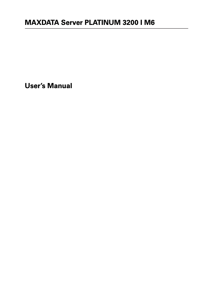 Page 1 de la notice Manuel utilisateur Maxdata Platinum 3200 i