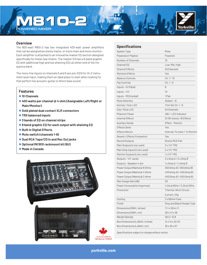 Image de la première page du manuel de l'appareil M810