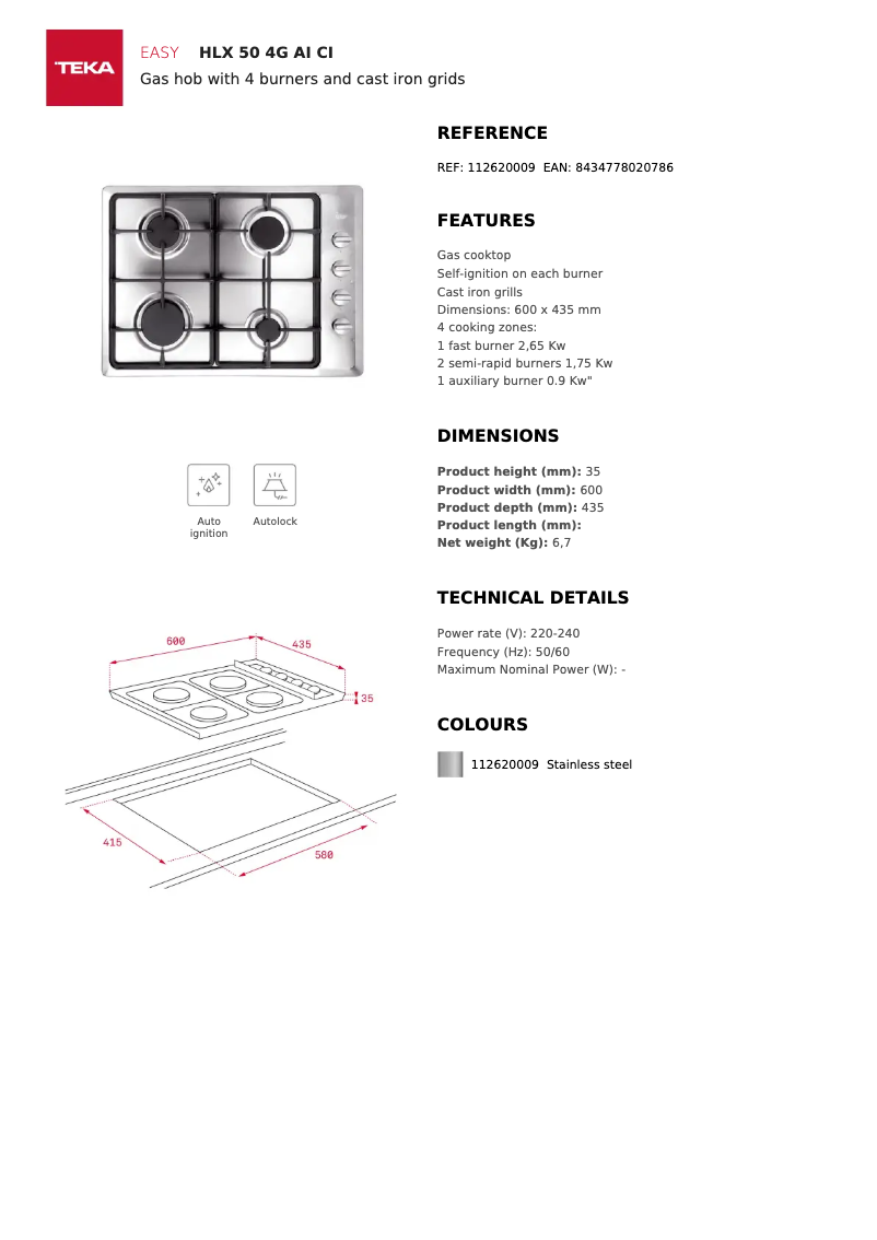 Image de la première page du manuel de l'appareil HLX 50 4G
