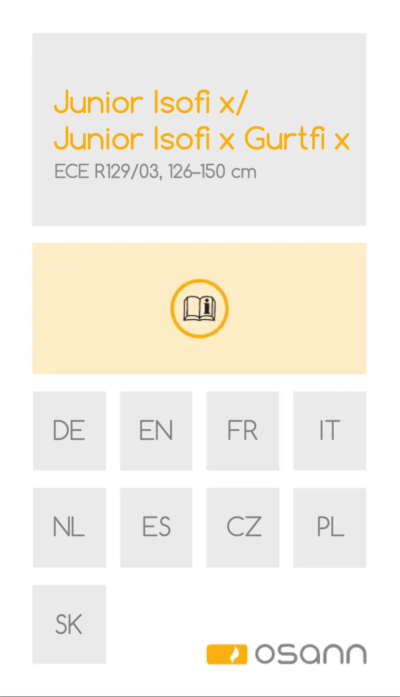 Image de la première page du manuel de l'appareil Junior Gurtfix