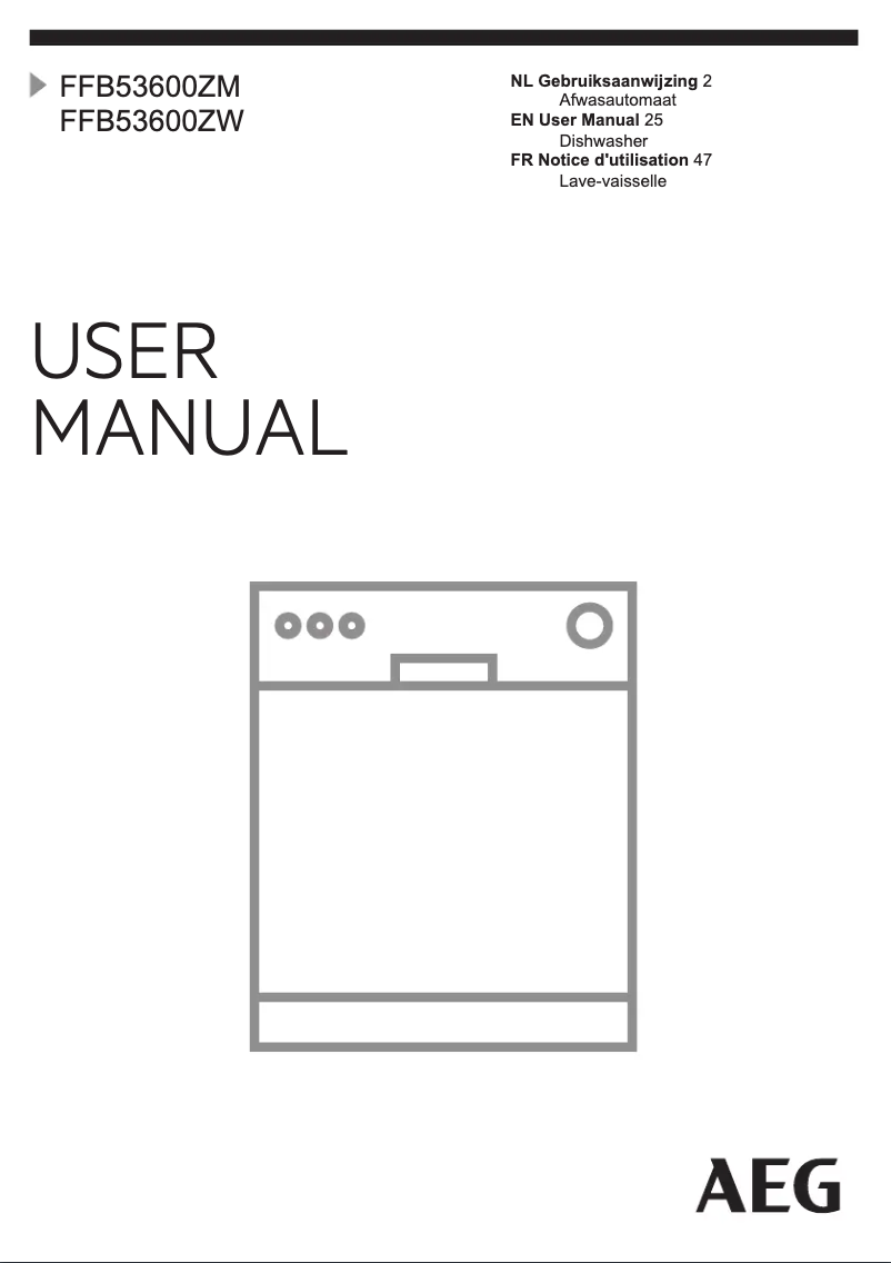 Image de la première page du manuel de l'appareil FFB53600ZM