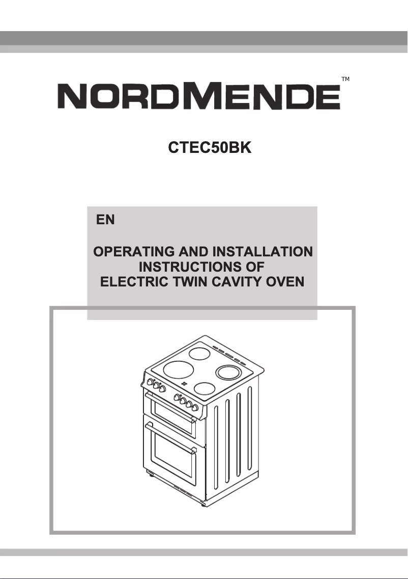 Page n°1 - Manuel utilisateur Nordmende CTEC50BK