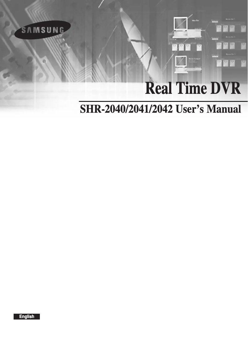 Page n°1 - Manuel utilisateur Samsung SHR 2040
